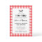 Red Picnic Plaid Cloth I Do BBQ Invitation
