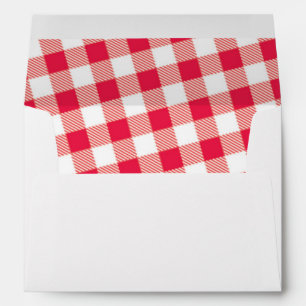 Red Picnic Themed Envelope