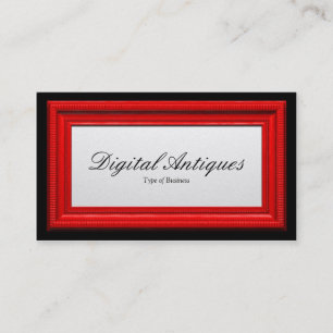 Red Picture Frame Business Card