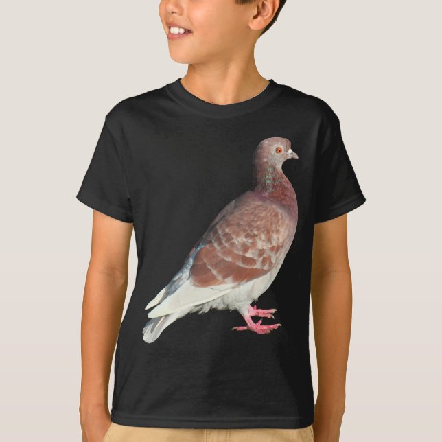 Red Pigeon (isolated) T-Shirt (Front)