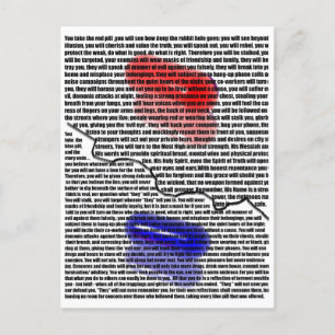 red pill, blue pill postcard