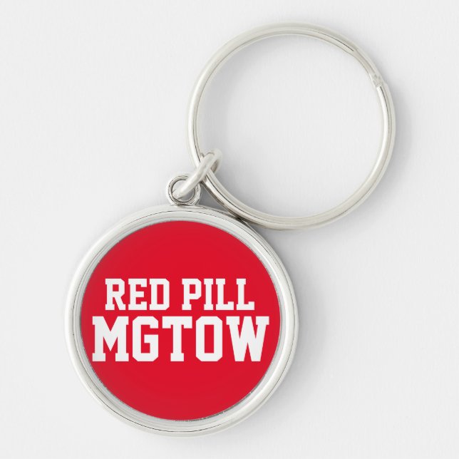 Red Pill MGTOW Keychain (Front)