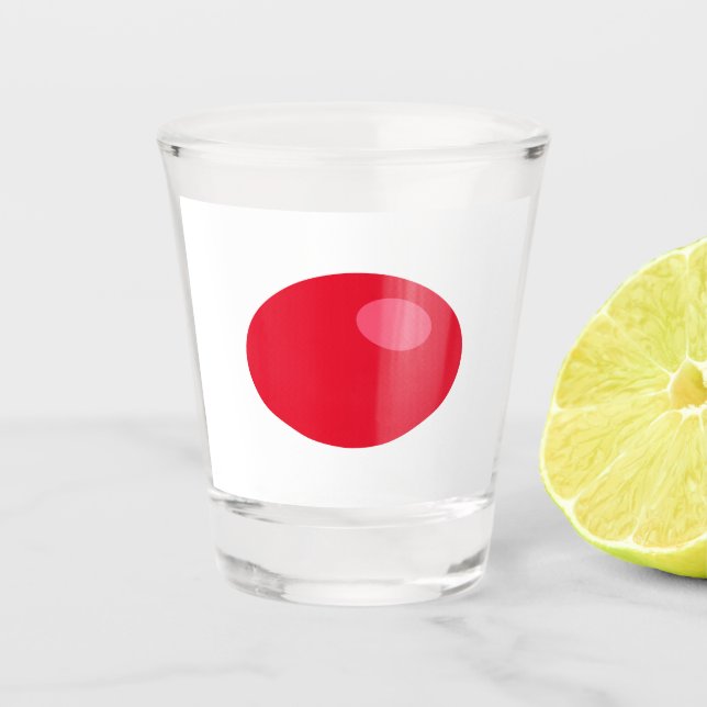 Red Pill Shot Glass (Front)