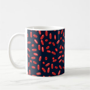 Red Pills Repeating Pattern Coffee Mug