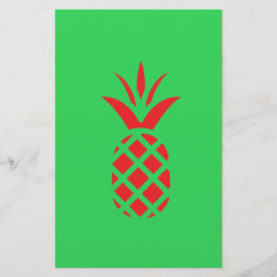 Red Pine apple in  Green Stationery