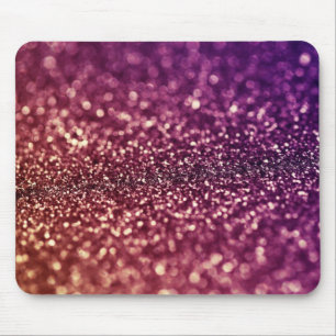 Red Pink and Purple Sparkle Diva Glitter Design Mouse Pad