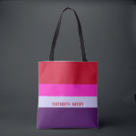 Red, Pink and Purple Stripes Pattern Tote Bag<br><div class="desc">A trendy iPhone 16 Pro case featuring a red, pink and purple stripes pattern. Stylish and modern, this personalized accessory adds a unique touch while keeping your device protected.</div>