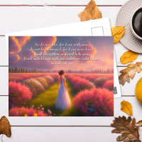 Red PInk Bushes Garden bible verse from Isaiah