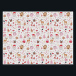 Red Pink Christmas Santa Claus Reindeer Wonderland Tissue Paper<br><div class="desc">This whimsical design features a delightful and playful illustration of beloved Christmas elements,  beautifully rendered in a heartwarming palette of red,  pink,  and white.</div>