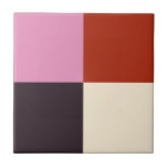 Red Pink Eggplant Ivory Tile<br><div class="desc">2022</div>