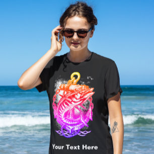 Red Pink Fishing Club T-Shirt