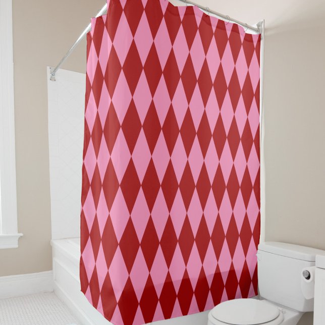 Red Pink Harlequin Chequered Design  (Creator Uploaded)