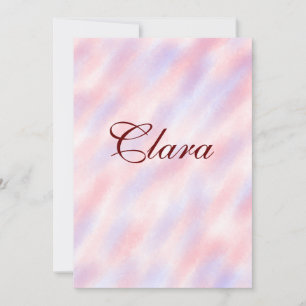 Red pink maroon watercolor abstract add namepastel invitation