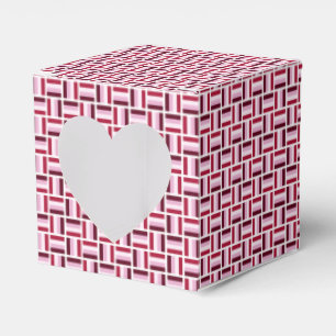 Red Pink Modern Pattern  Favor Box