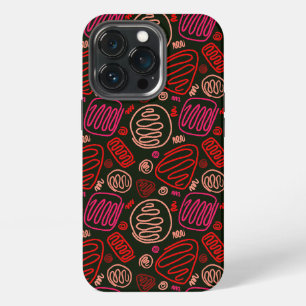 Red Pink One Line Abstract Shapes Case-Mate  iPhone 13 Pro Case