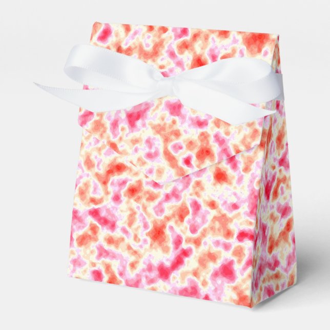 Red Pink Orange Favor Box (Front Side)