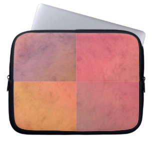 Red Pink Orange Yellow Geometric Watercolor Art Laptop Sleeve