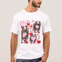 RED &  PINK  QUEEN OF HEARTS CASINO ART