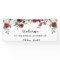 Red Pink Rose Floral Bridal Shower Welcome