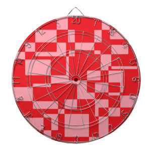 Red-pink squares dartboard