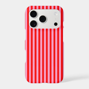 RED PINK STRIPED - vertical - Beach Towel