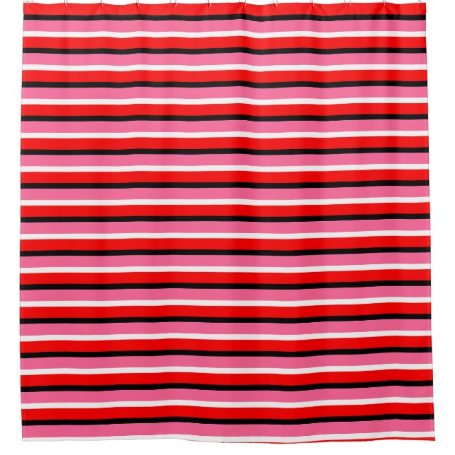 Red Pink Stripes Pattern Design (Front)