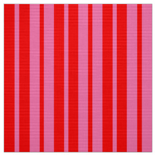 Red Pink Stylish Stripes Pattern Design Fabric