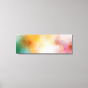 Red Pink Yellow Green Blue Purple Trendy Colourful Canvas Print