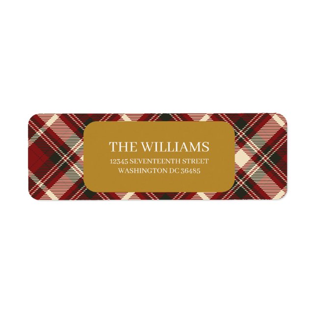 Red Plaid  (Front)