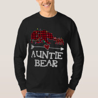 Red Plaid Auntie Bear Buffalo Family Mama Pajama C