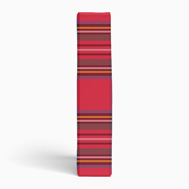 Red Plaid Binder (Spine)