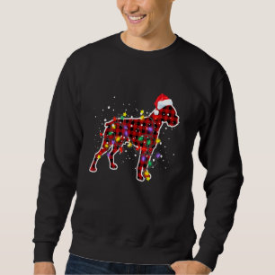 Red Plaid Boxer Dog Christmas Pyjamas Family Xmas Sweatshirt