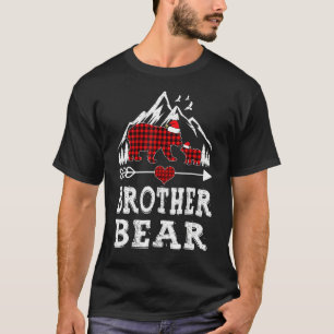 Red Plaid Brother Bear Matching Pajama Family 1 T-Shirt