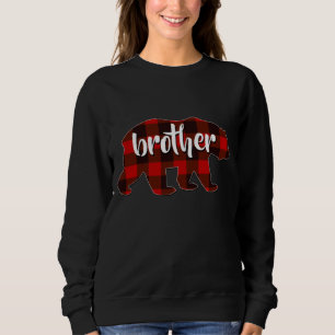 Red Plaid Brother Buffalo Matching Family Pajama C Sweatshirt