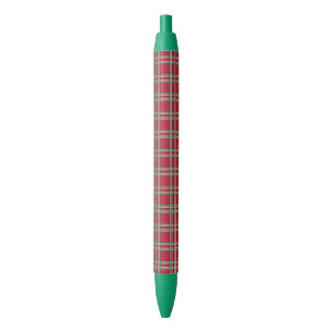Red Plaid Christmas Holiday Teacher's Pen Gift