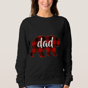 Red Plaid Dad Buffalo Matching Family Papa Pajama Sweatshirt
