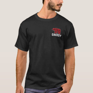 Red Plaid Daddy Buffalo Matching Family Dad Pajama T-Shirt