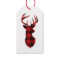 Red Plaid Deer | Tags