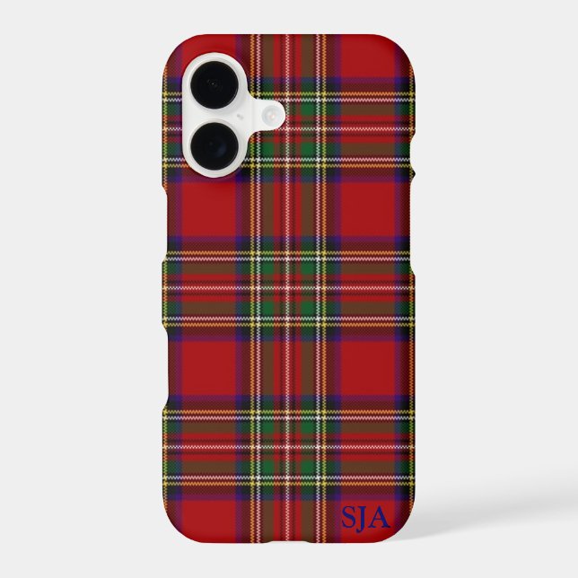 Red Plaid Design Phone Case (Back)