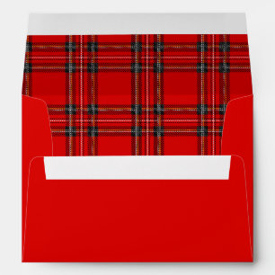 Red Plaid - Envelope