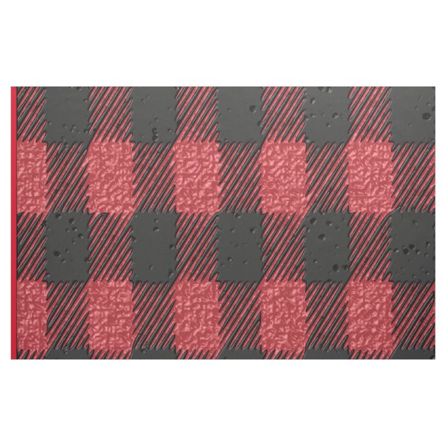 Red plaid Fabric (Yard)
