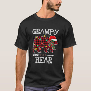 Red Plaid Grampy Bear Matching Pajama Family Buffa T-Shirt