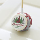 Red Plaid Joyeux Arbres de Noël Fête Personnalisée