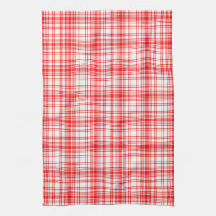 Red Plaid Kitchen Towel