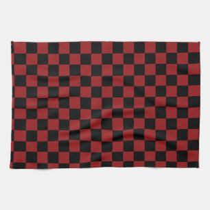 Red Plaid Kitchen Towel