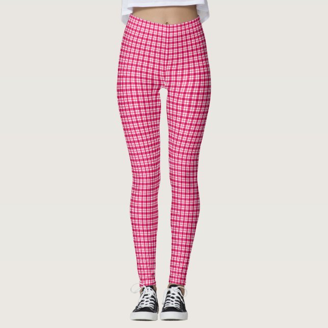 Red Plaid Leggings (Front)