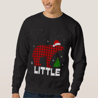 Red Plaid Little BearMatching Pajama Family Sweatshirt