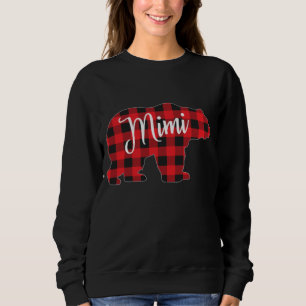 Red Plaid Mimi Bear Matching Pajama Family Buffalo Sweatshirt