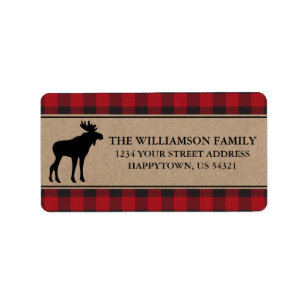 Moose Return Address Labels | Zazzle CA