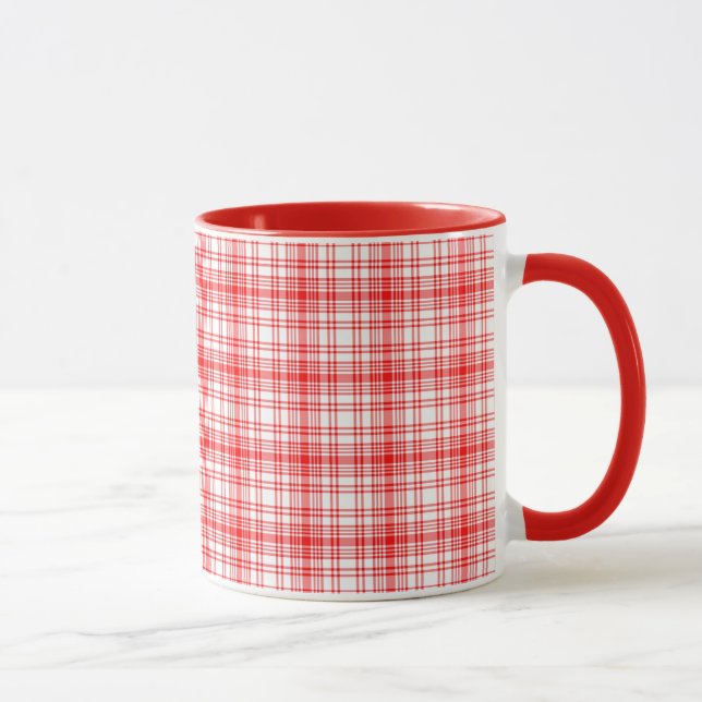 Red Plaid Mug (Right)
